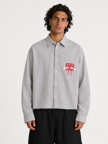 Camicia Righe Editorial Red