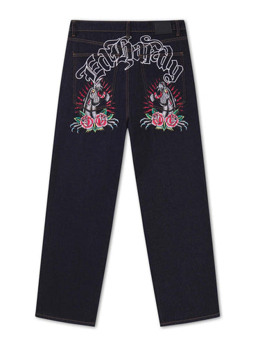 Ed Hardy Embroidered Panther Relaxed - Vietato Fumare