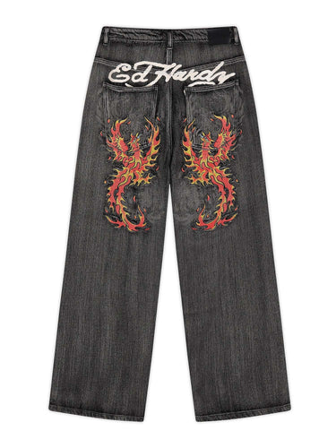 Ed Hardy Jeans Embroidered Angel - Vietato Fumare