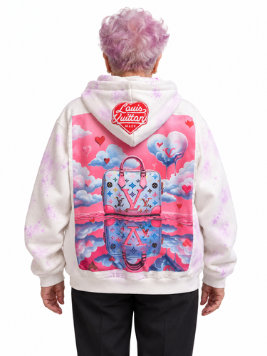 Felpa LV Oversize Spruzzo Giotto