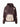 Felpa LV Marrone Candeggiata Patch Orsetto fronte su sfondo bianco