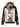 Felpa LV Marrone Candeggiata Patch Orsetto retro su sfondo bianco