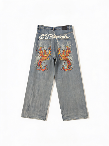 Ed Hardy Jeans Embroidered Angel - Vietato Fumare