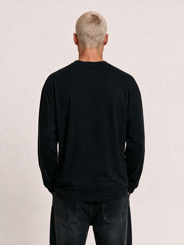 Longsleeve Minimal Label Nera