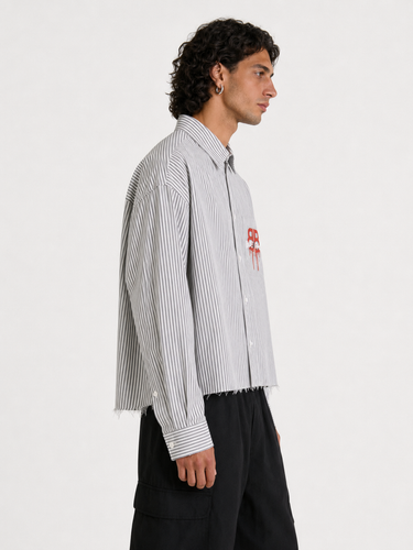 Camicia Righe Editorial Red