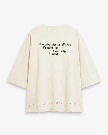 T-Shirt Minimal Big Oversize Graphic Cross – Off White