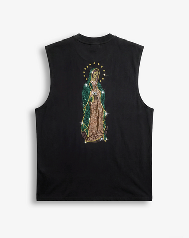 Canotta Minimal Oversize “Santa Madre” – Black