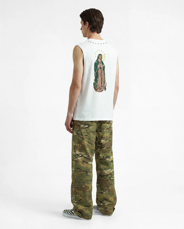 Canotta Minimal Oversize “Santa Madre” – White