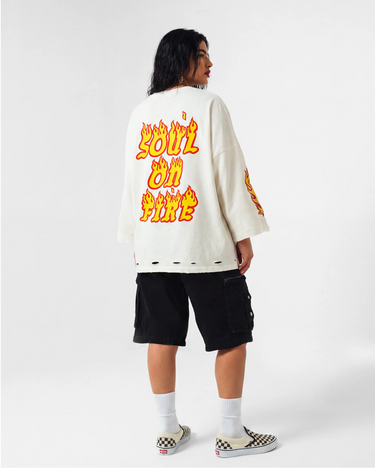 T-shirt Minimal stampata Soul Cream
