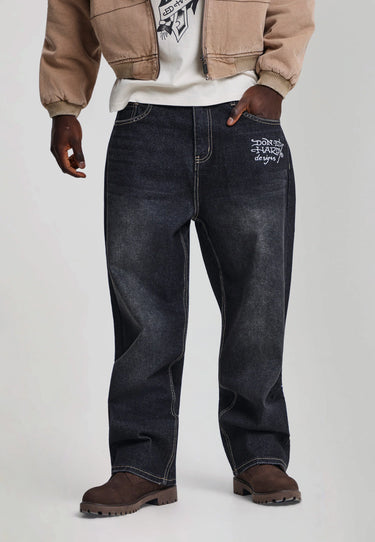 Jeans Relaxed Ed Hardy Flying Skull Nero – foto 3