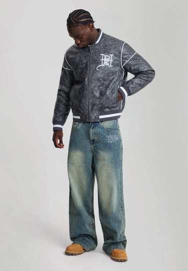 Bomber Ed Hardy Vintage Washed Grigio