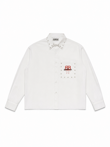 Camicia BB Bianca Stud Pocket