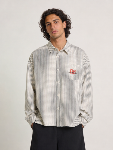 Camicia BB Quadretti Ecru