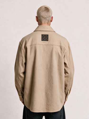Camicia Giacca LV Tela Candiani Perline Oversize