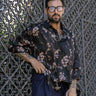 Camicia Minimal a Fiori Nera – Vietato Fumare Store