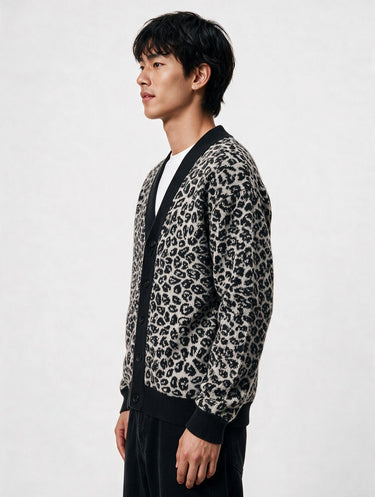 Cardigan Les Artists Leopardato Oversize – foto 3