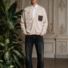 Cardigan Oversize Beige con Toppa – Vietato Fumare Store