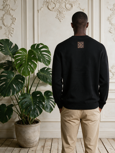 Cardigan Oversize Nero con Toppa – foto 2