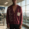 Cardigan Oversize Bordeaux con Taschino – Vietato Fumare Store