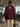 Cardigan Oversize Bordeaux con Taschino – foto 2
