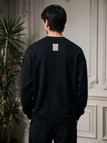 Cardigan Oversize Nero con Taschino – foto 2