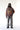 Felpa Black Island Oversize Marrone Vintage Washed con Serpente