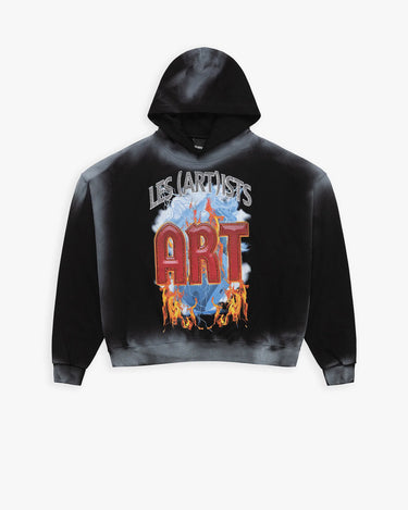 Felpa Boxy Fit Les Artists Art Flame – foto 2