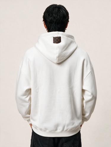 Felpa LV Poetry Bianca Oversize