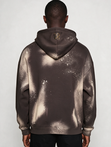 Felpa LV Poetry Marrone Spray Oversize