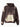Felpa LV Marrone Candeggiata Patch Topolino fronte su sfondo bianco