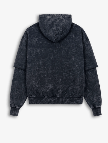 Felpa Minimal Love You Nera Big Oversize – foto 3