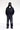 Felpa Zip Black Island Nera con Borchie e Croce