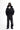 Felpa Zip Black Island Nera con Strass a Cascata