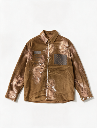 Giacca Camicia LV Velluto Lavaggio Yamamoto Oversize