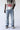 Jeans Black Island Straight Azzurro con Cristalli Floreali