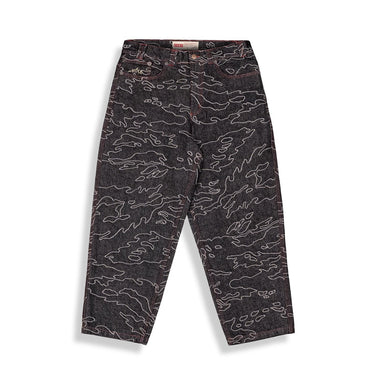 Jeans Grimey Laserato Nero Baggy