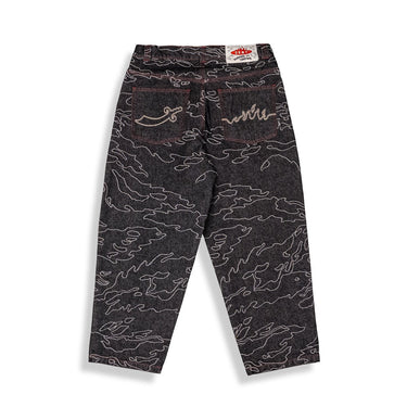 Jeans Grimey Laserato Nero Baggy