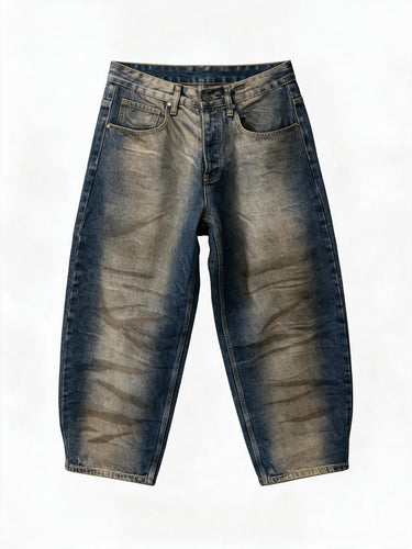 Jeans Lavaggio Ingrassato, Vestibilità Balloon