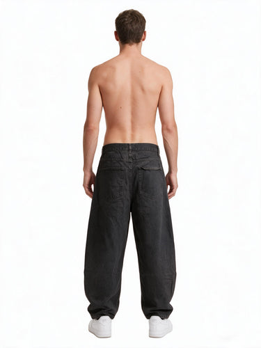 Jeans Nero Grigio scuro Vestibilità Baggy