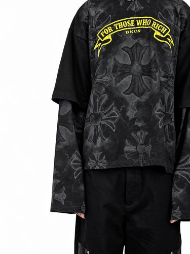 Longsleeve Black Circus Double Layer Nera