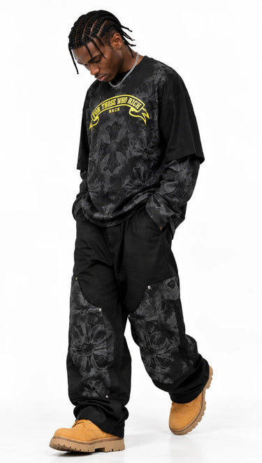 Longsleeve Black Circus Double Layer Nera