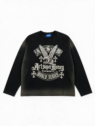 Longsleeve Oversize Art Super Money - Aquila World Series