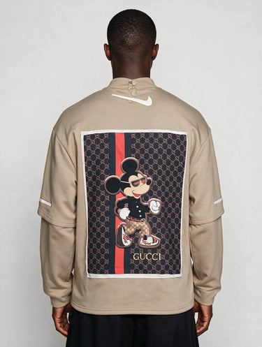Longsleeve Sabbia Scuba Stampa Cartoon – foto 2
