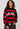 Maglione Grimey "Rise Above Flames" Mohair a Righe Rosso e Nero
