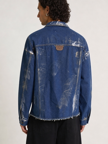 Giacca Denim Distressed