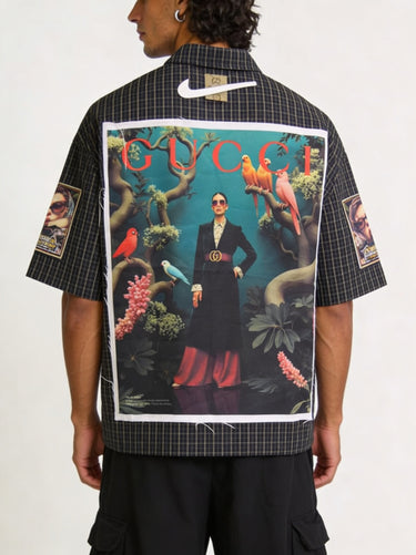 Camicia Quadri Scuri Manica Corta