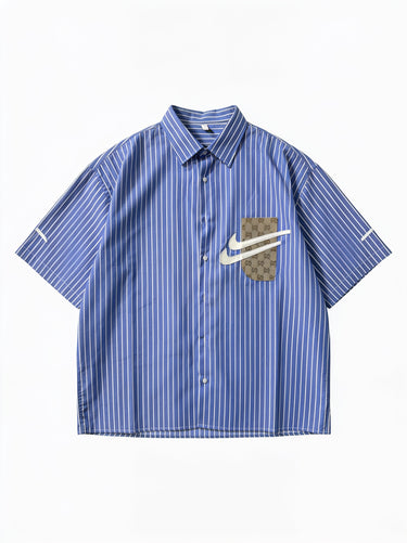 Camicia Custom Swoosh Blue