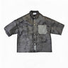 Camicia Jeans Spalmata Nero - Vietato Fumare
