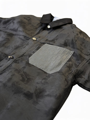 Camicia Jeans Spalmata Nero - Vietato Fumare
