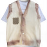 Cardigan Smanicato Painted - Vietato Fumare